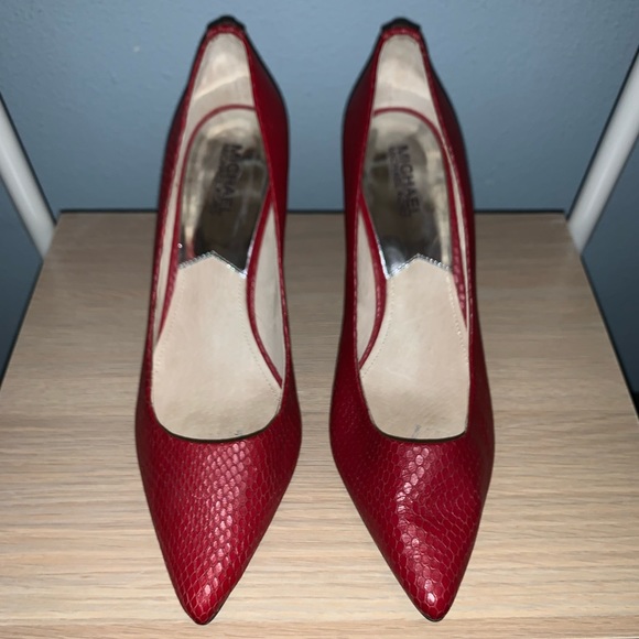 Red Michael Kors Pumps - Picture 1 of 8